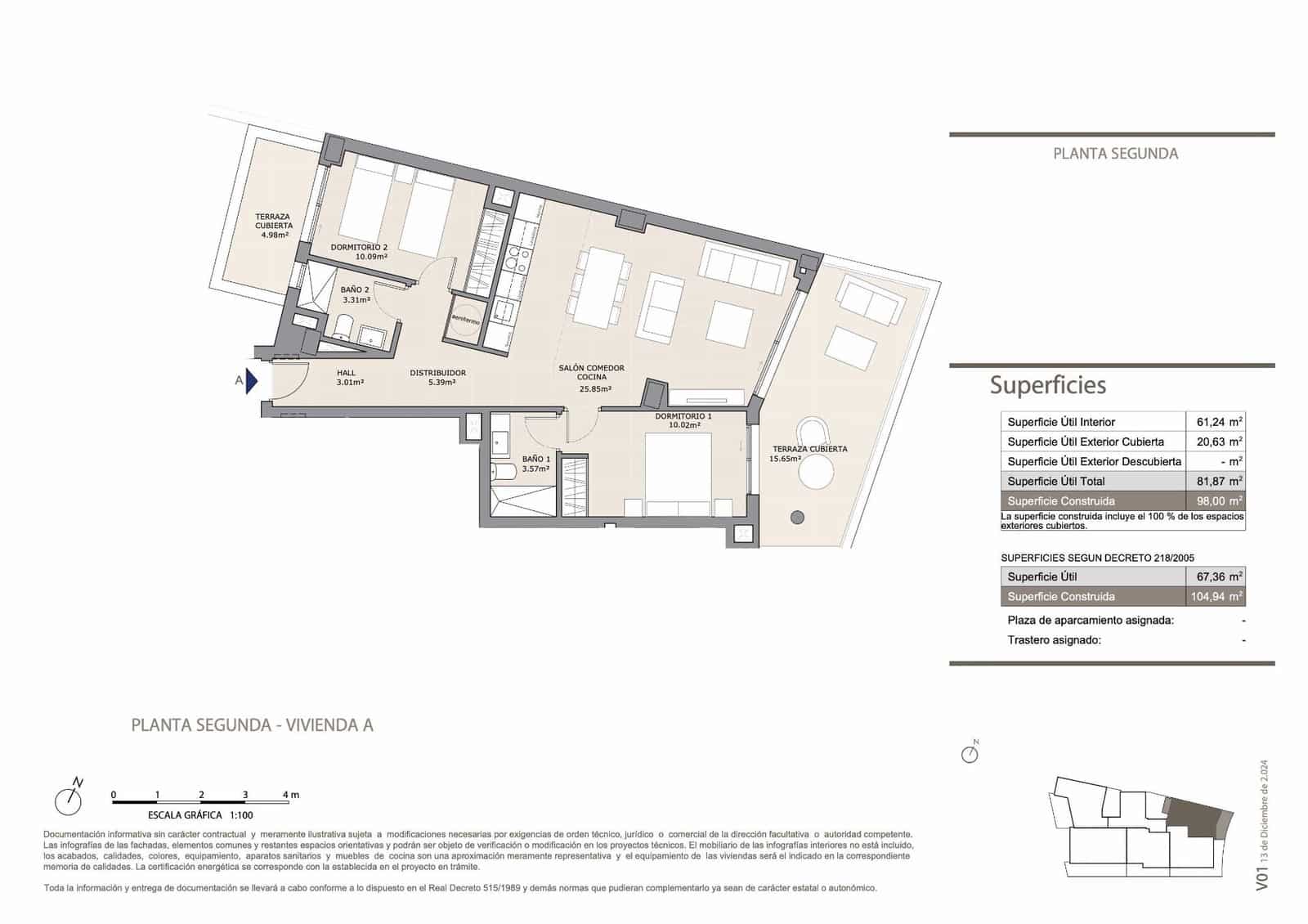 Apartamento de 2 habitaciones en Fuengirola en venta con piscina garaje - 490.000 € (Ref: 9338132)