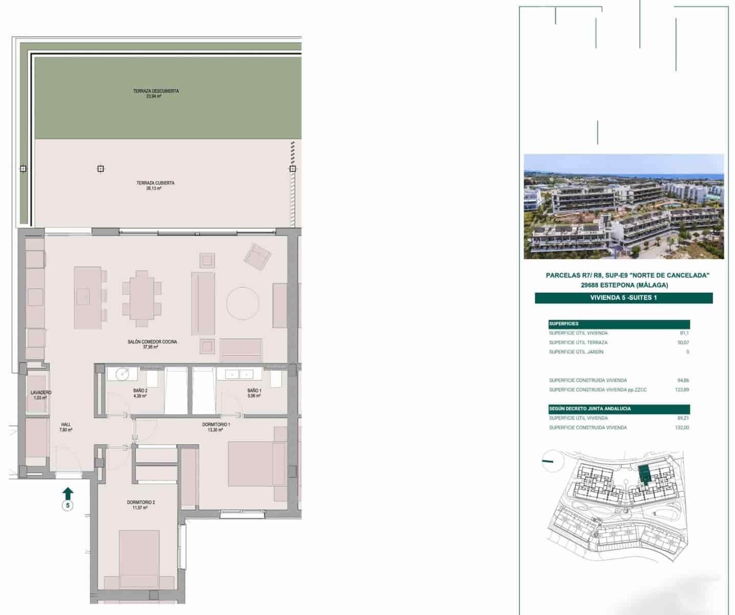 2 makuuhuone Huoneisto myytävänä paikassa Cancelada mukana uima-altaan 
autotalli - 528 000 € (Ref: 9344880)