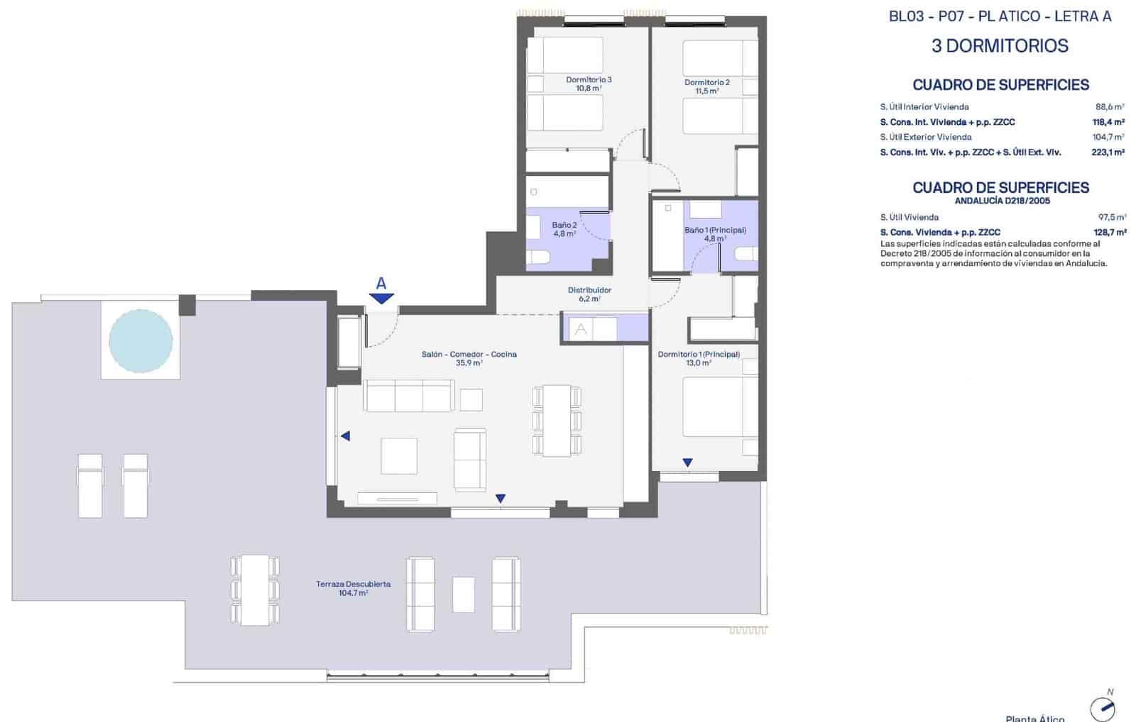 3 bedroom Penthouse for sale in Casares with pool garage - € 691,000 (Ref: 9344884)