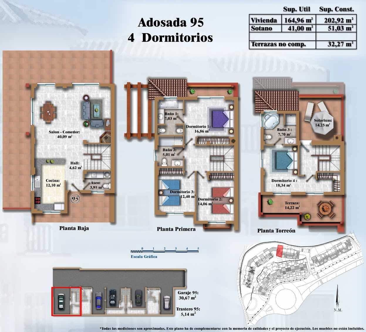 4 slaapkamer Rijtjeshuis te koop in Alhaurin de la Torre met zwembad garage - € 599.990 (Ref: 9344886)