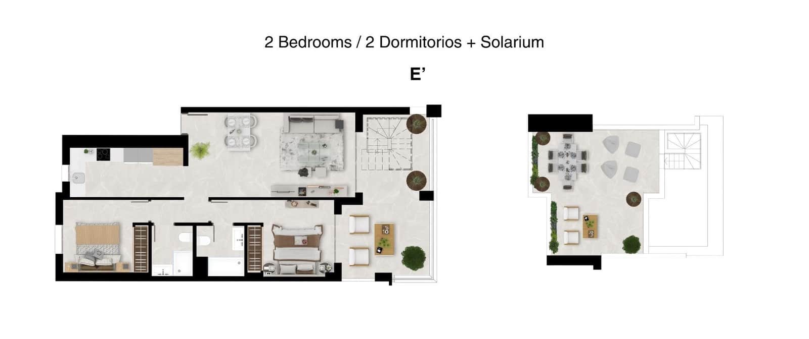 2 soveværelse Penthouse til salg i Mijas med swimmingpool garage - € 460.000 (Ref: 9500731)