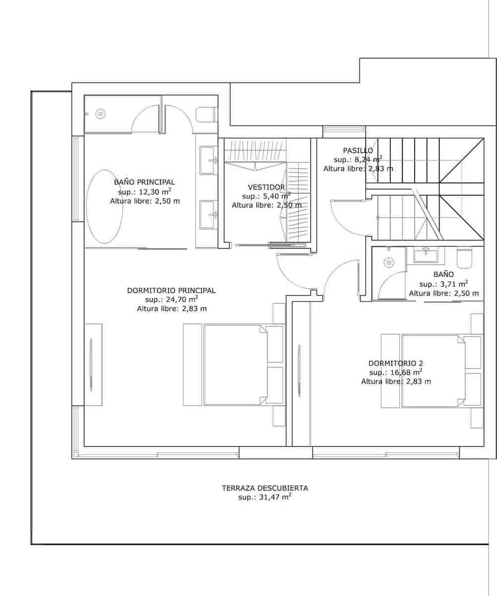 3 makuuhuone Paritalo myytävänä paikassa La Mairena mukana uima-altaan 
autotalli - 1 050 000 € (Ref: 9509040)