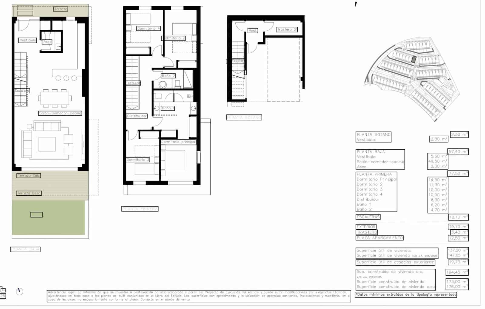 3 bedroom Terraced Villa for sale in La Cala de Mijas with pool garage - € 907,000 (Ref: 9530798)
