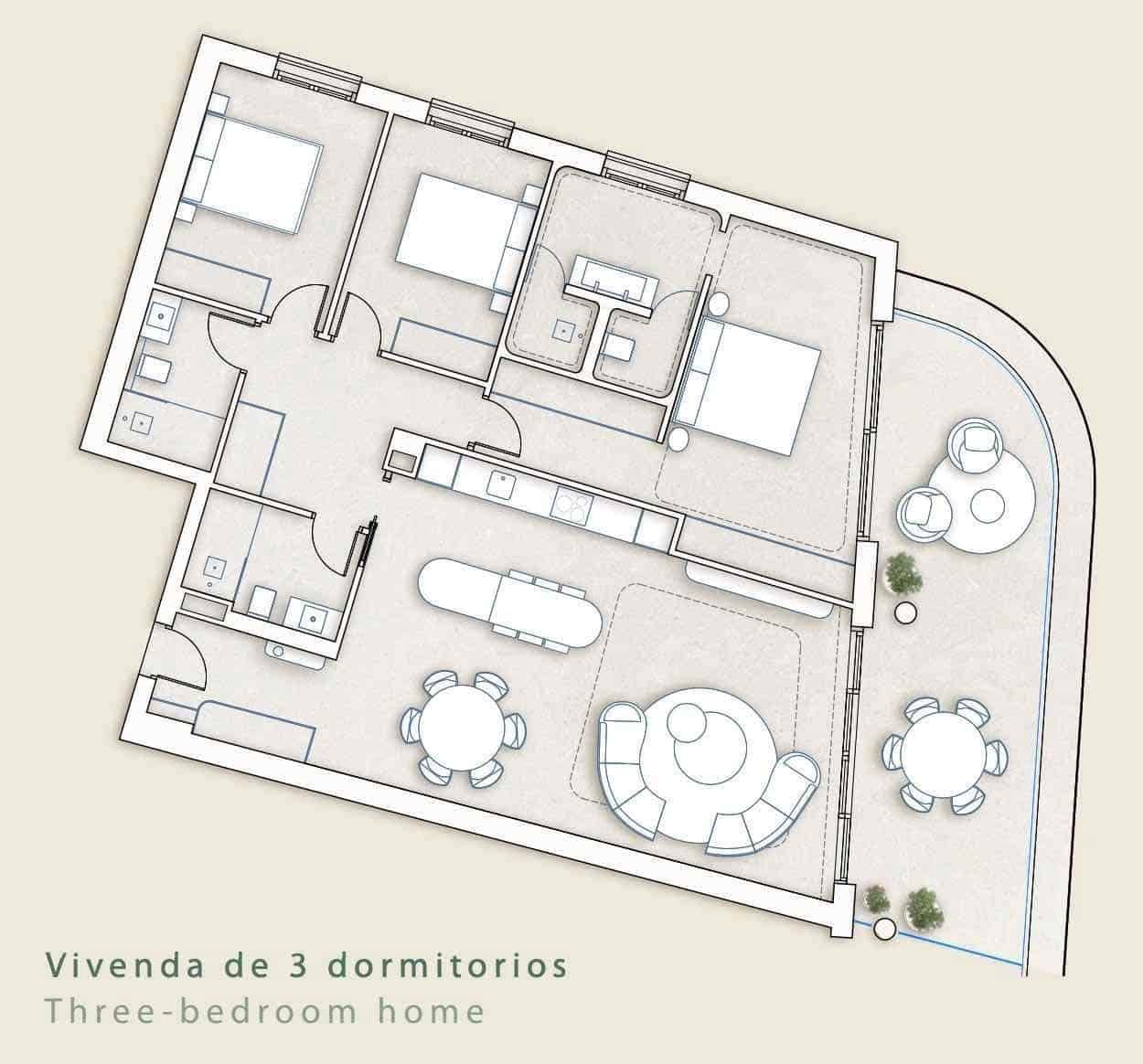 3 makuuhuone Huoneisto myytävänä paikassa Fuengirola mukana uima-altaan 
autotalli - 1 049 000 € (Ref: 9536038)