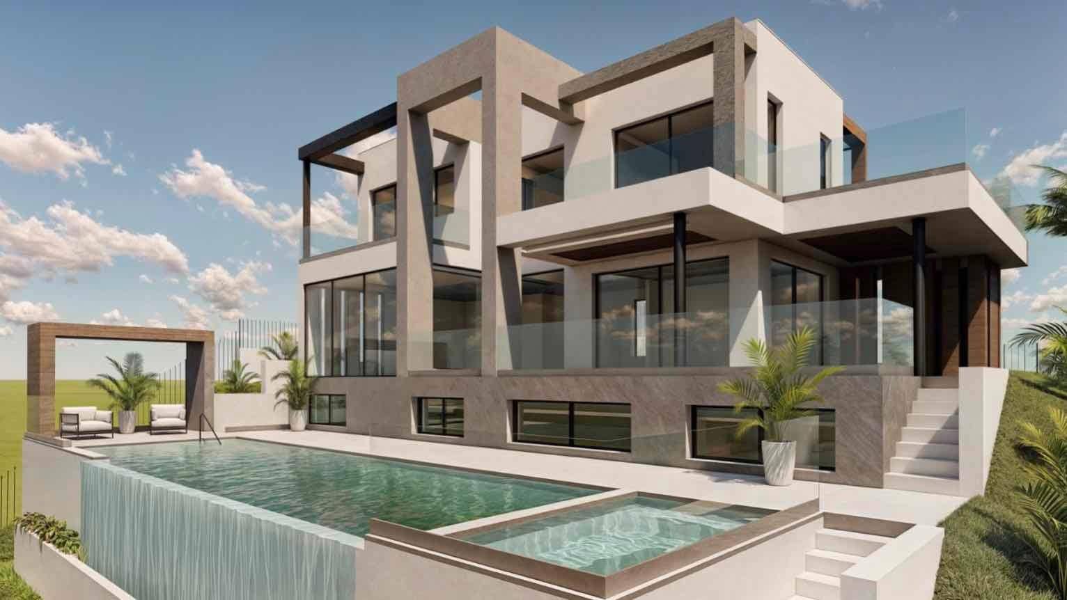 2 makuuhuone Huvila myytävänä paikassa Mijas mukana uima-altaan 
autotalli - 1 725 000 € (Ref: 9568786)