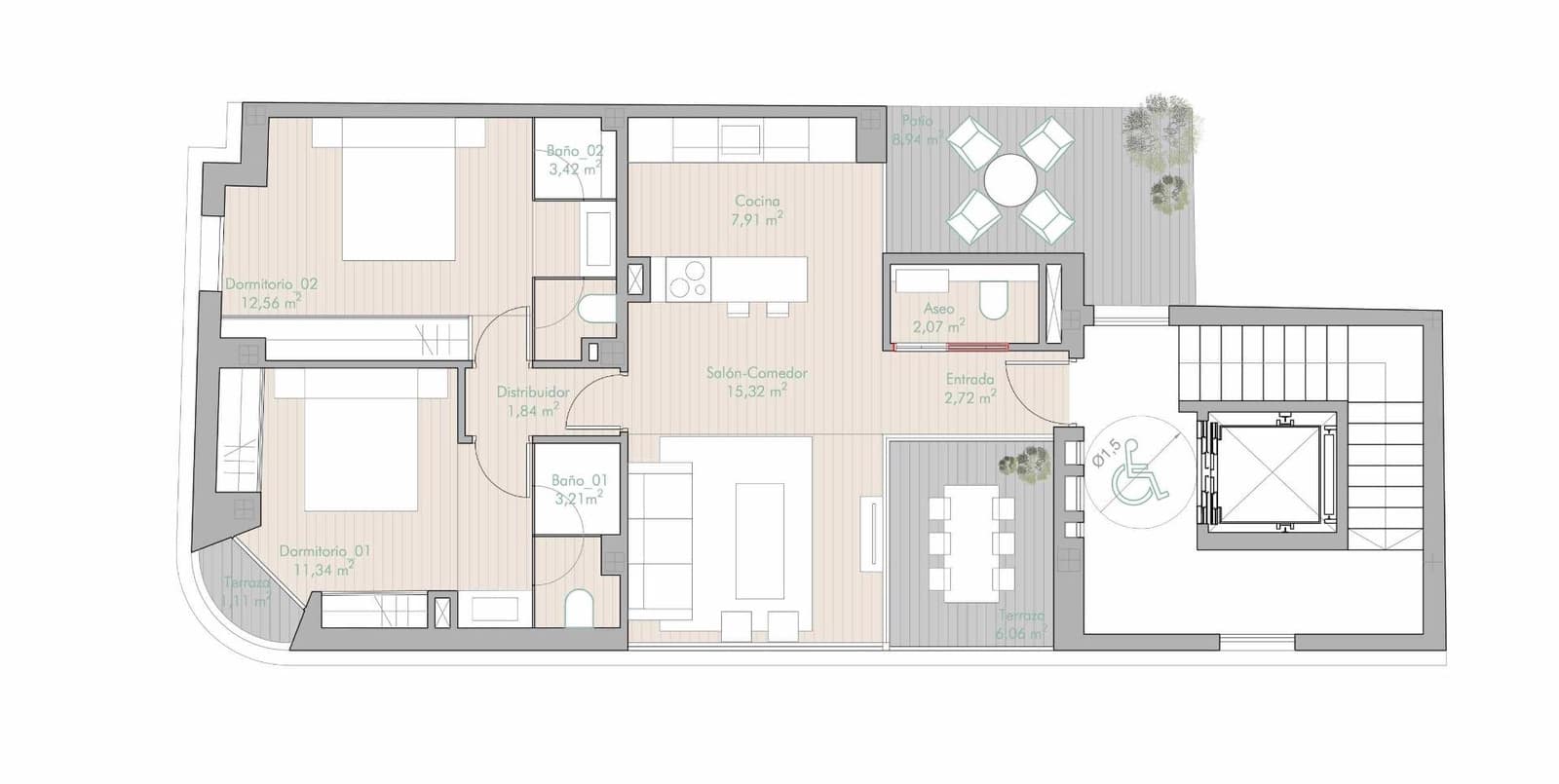 2 chambre Appartement à vendre à Estepona - 699 000 € (Ref: 9586616)
