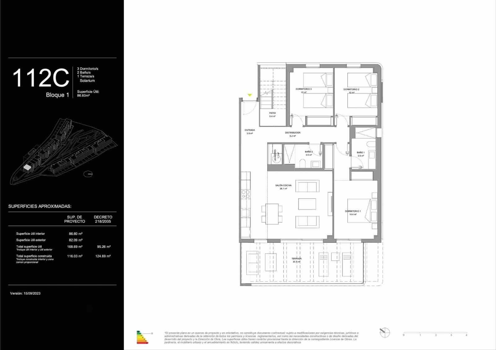 Apartamento de 3 habitaciones en La Cala de Mijas en venta con piscina garaje - 655.000 € (Ref: 9619407)