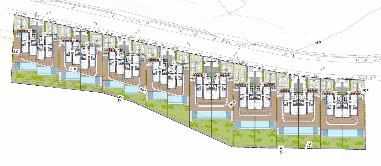 Pareado de 3 habitaciones en Estepona en venta con piscina garaje - 1.190.000 € (Ref: 9698879)