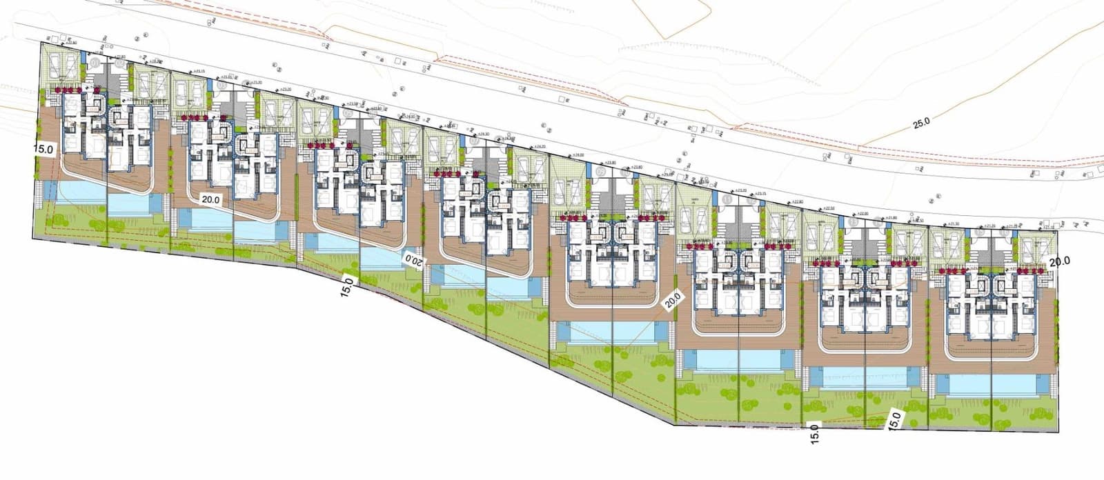 3 soveværelse Semi-Rækkehus til salg i Estepona med swimmingpool garage - € 1.550.000 (Ref: 9715003)