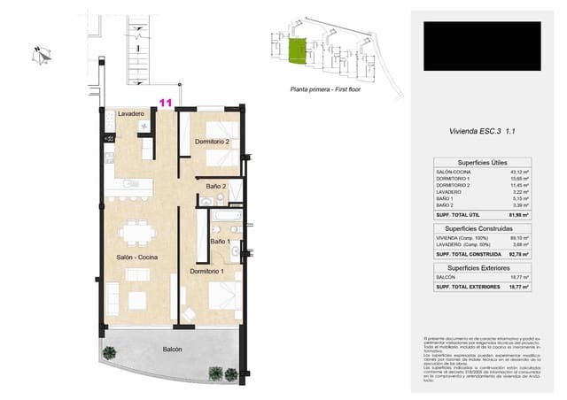 2 quarto Apartamento para venda em Benalmádena com piscina garagem - 441 000 € (Ref: 9773169)