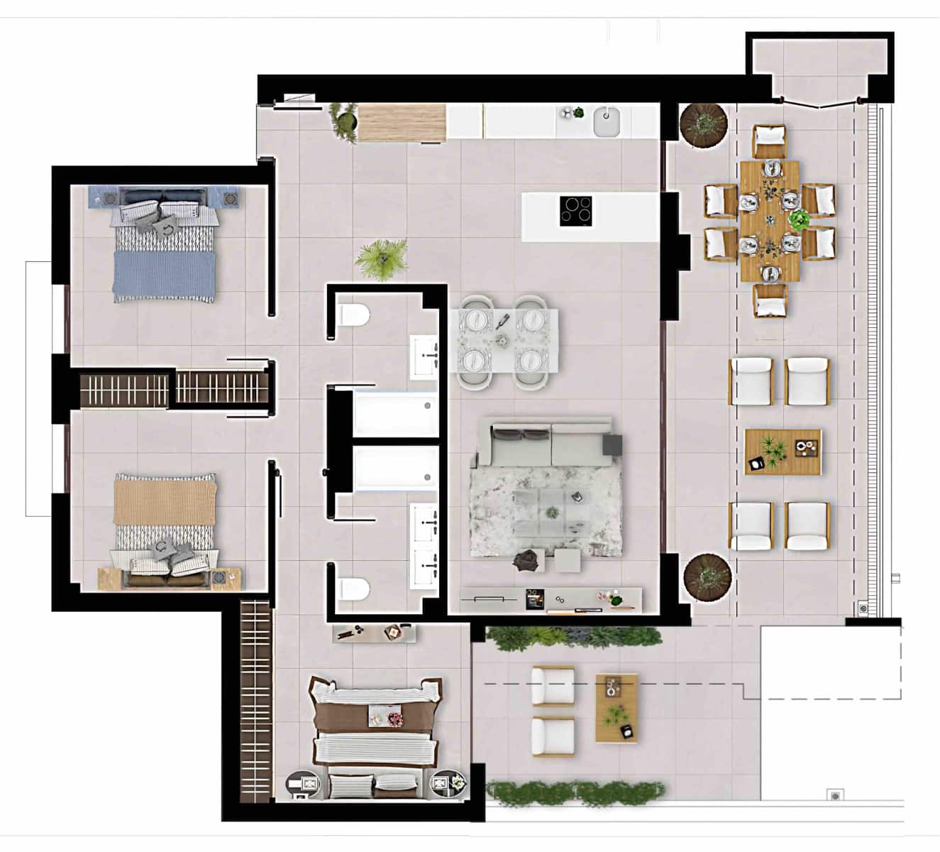 3 chambre Appartement à vendre à Istan avec piscine garage - 545 000 € (Ref: 9773171)