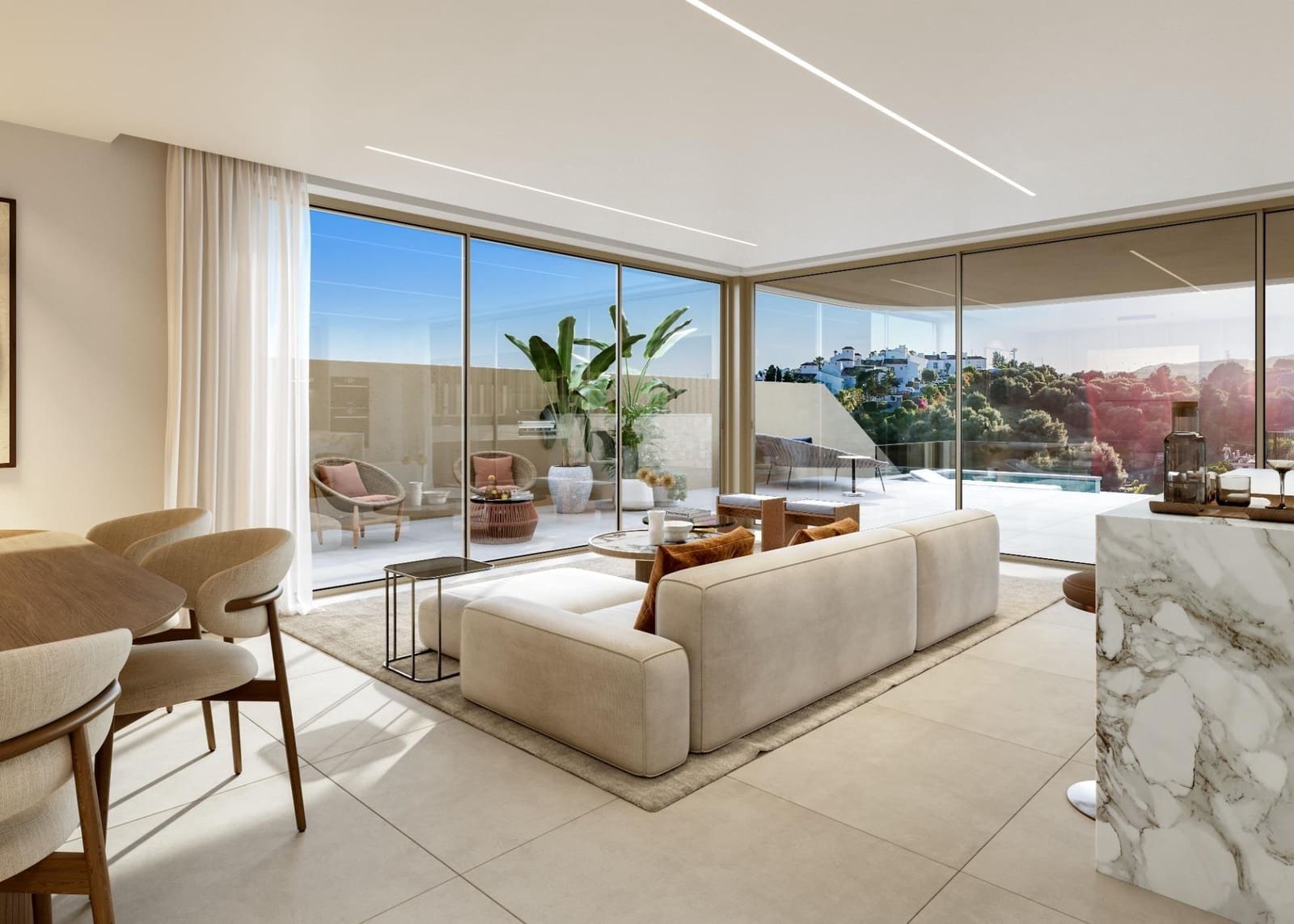 3 chambre Villa/Maison Semi-Mitoyenne à vendre à Estepona avec piscine garage - 1 480 000 € (Ref: 9825359)