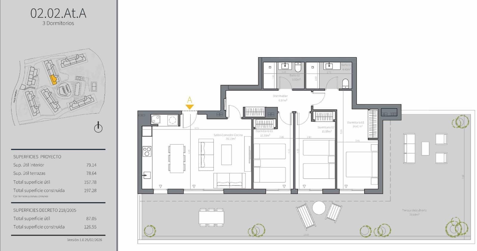 3 sypialnia Penthouse na sprzedaż w Mijas z basenem garażem - 679 000 € (Ref: 9825360)