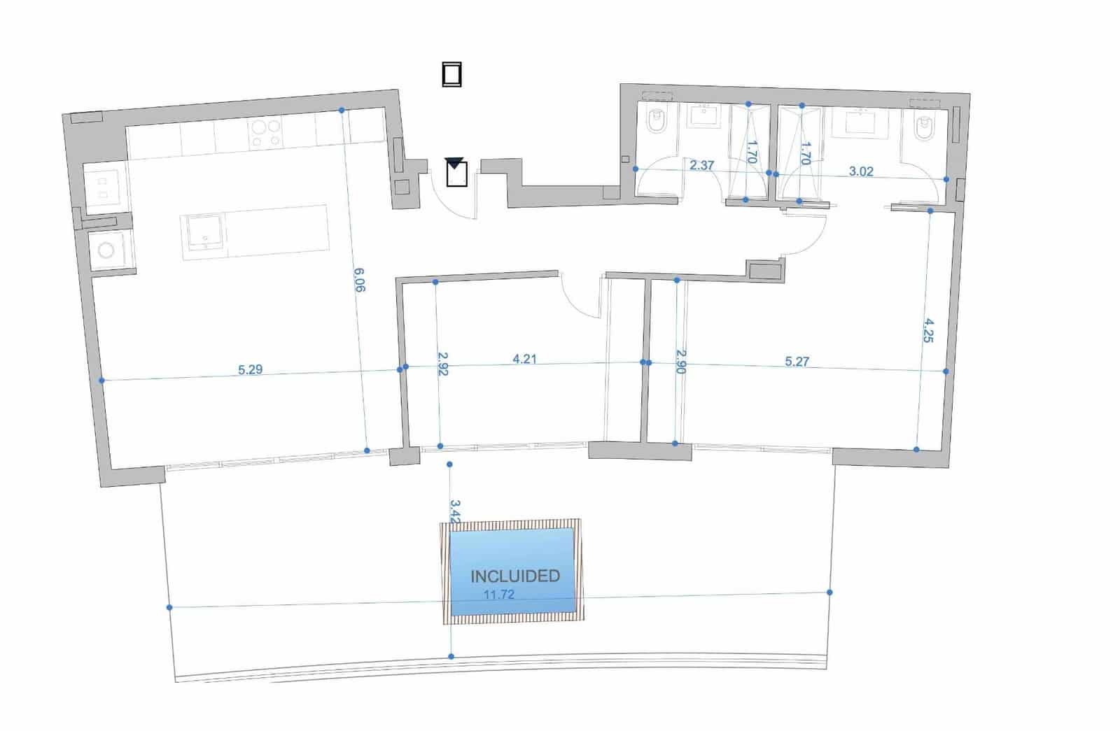 2 soverom Penthouse til salgs i Fuengirola med svømmebasseng garasje - € 720 000 (Ref: 9825367)