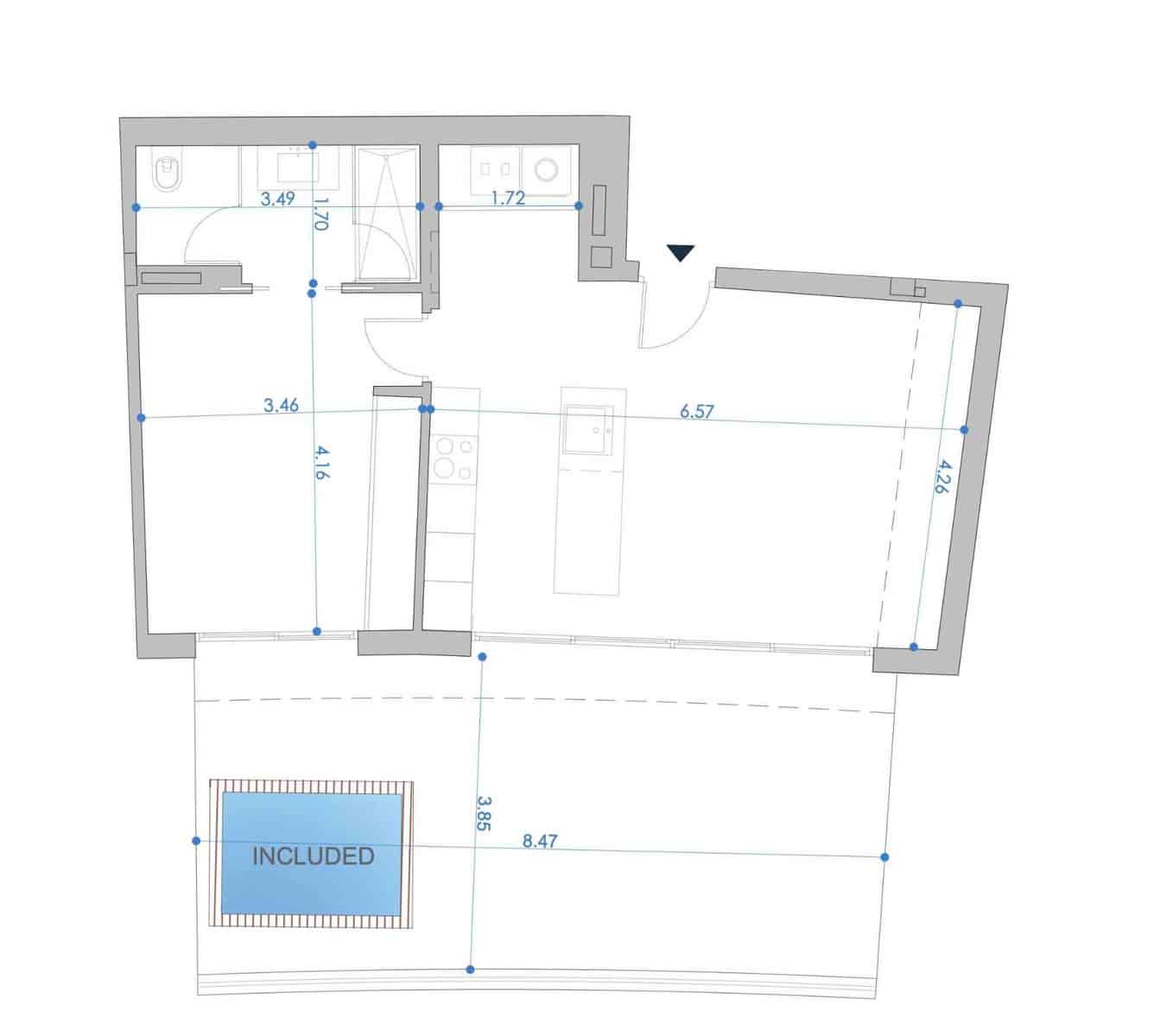 1 soveværelse Penthouse til salg i Fuengirola med swimmingpool garage - € 499.000 (Ref: 9861952)