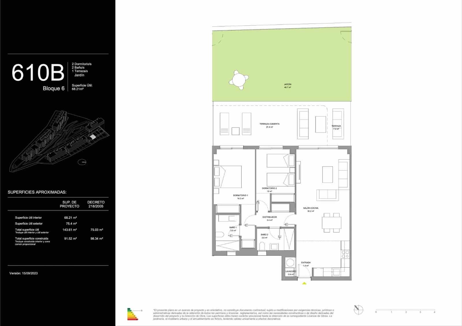 2 sovrum Lägenhet till salu i La Cala de Mijas med pool garage - 425 000 € (Ref: 9865278)