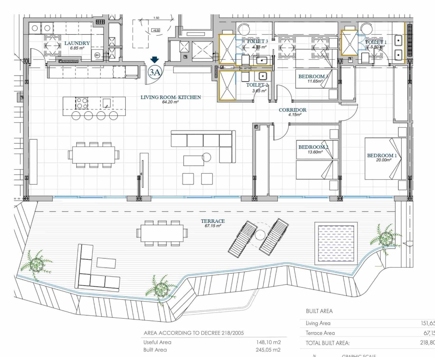 3 sovrum Takvåning till salu i Fuengirola med pool garage - 1 050 000 € (Ref: 9868681)