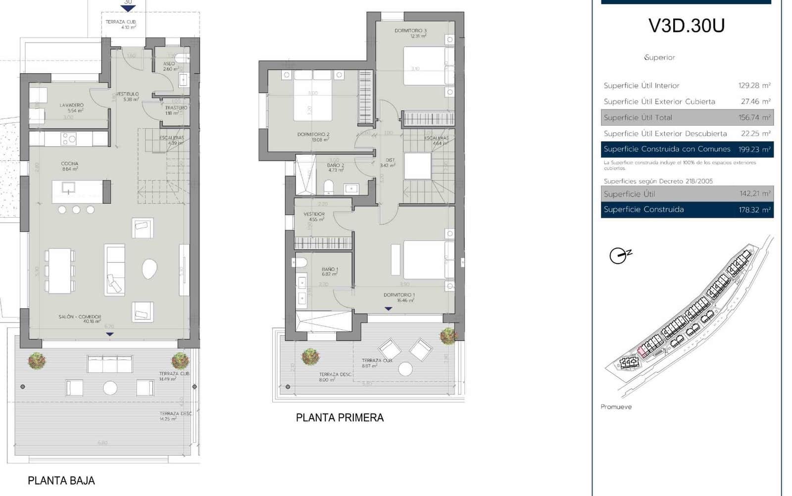 3 soveværelse Rækkehus til salg i Estepona med garage - € 644.000 (Ref: 9871918)