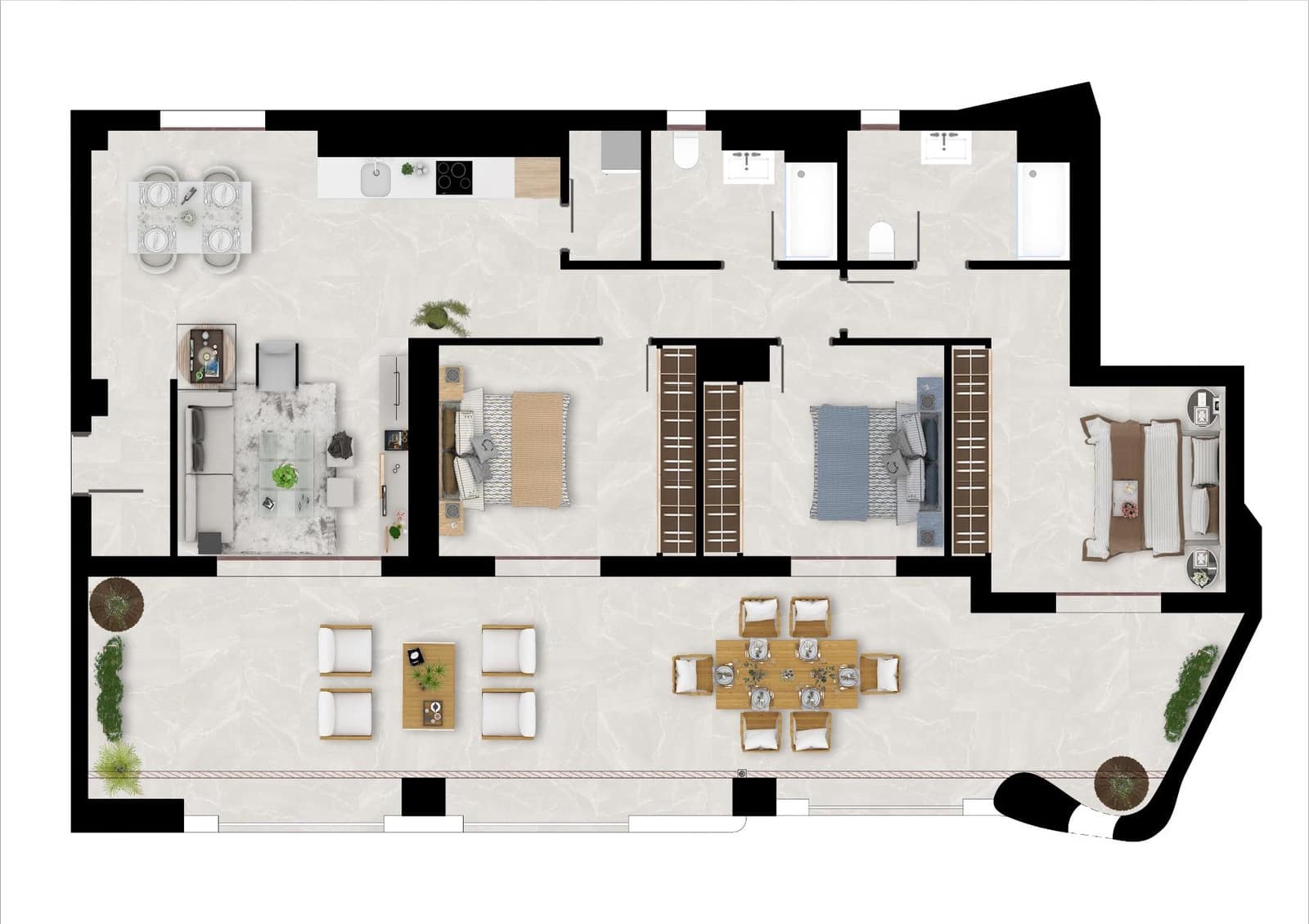 3 sypialnia Apartament na sprzedaż w Benahavis z basenem garażem - 785 000 € (Ref: 9968353)