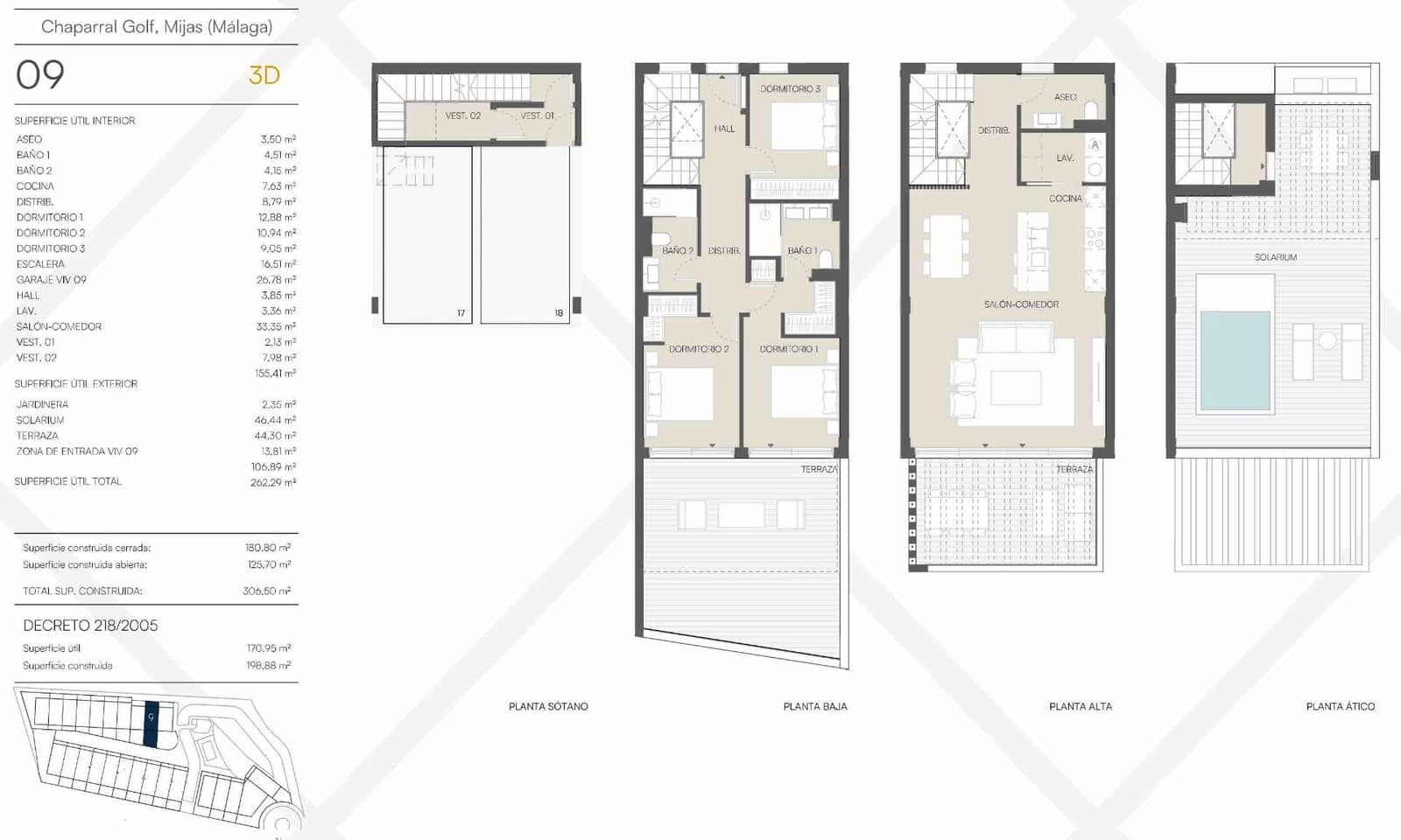 3 soveværelse Rækkehus til salg i Mijas med swimmingpool garage - € 875.000 (Ref: 9978966)