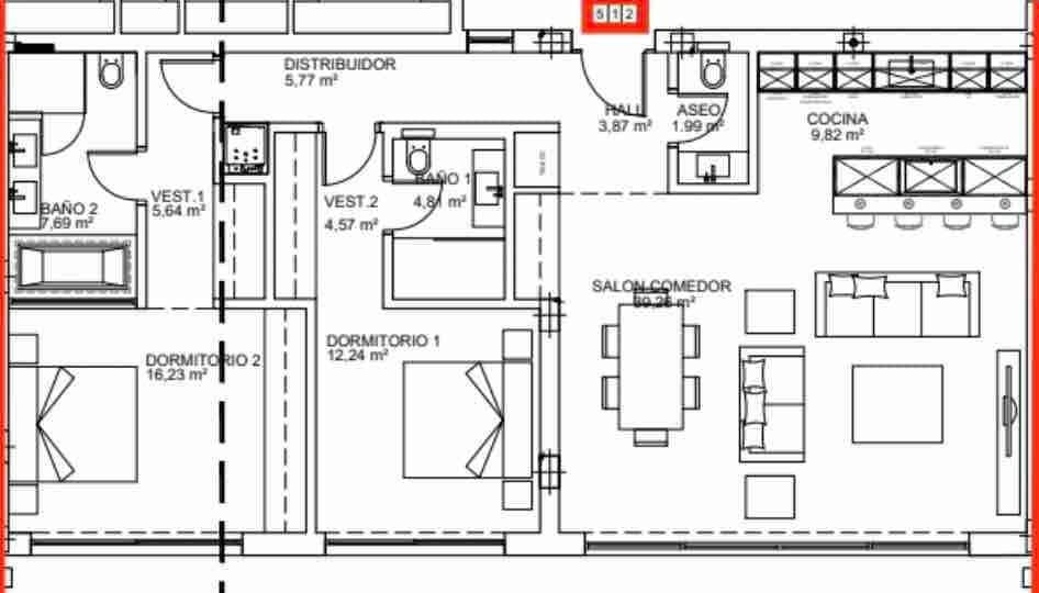3 soveværelse Lejlighed til salg i La Mairena med swimmingpool garage - € 985.000 (Ref: 9985051)