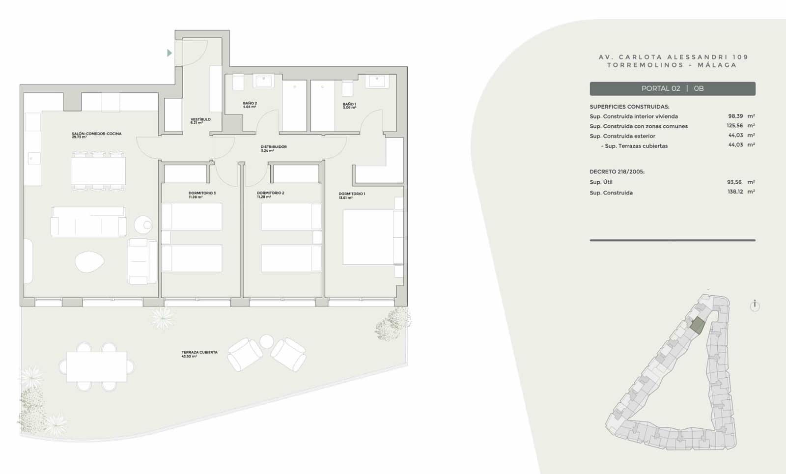 3 sovrum Lägenhet till salu i Torremolinos med pool garage - 742 000 € (Ref: 9985062)