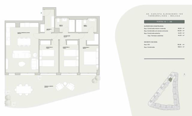 3 sovrum Lägenhet till salu i Torremolinos med pool garage - 742 000 € (Ref: 9985062)