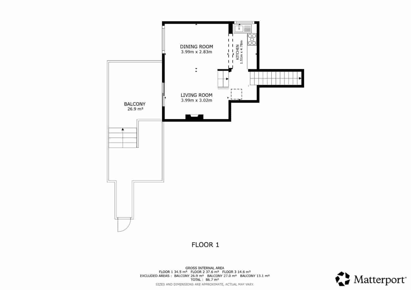 3 soverom Leilighet til salgs i Santa Eulalia / Santa Eularia - € 649 000 (Ref: 10175236)