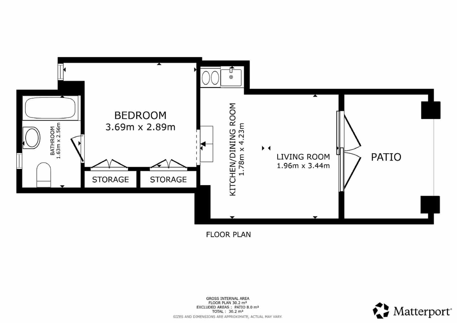 1 sovrum Strandlägenhet till salu i Santa Eulalia / Santa Eularia - 299 000 € (Ref: 10183174)