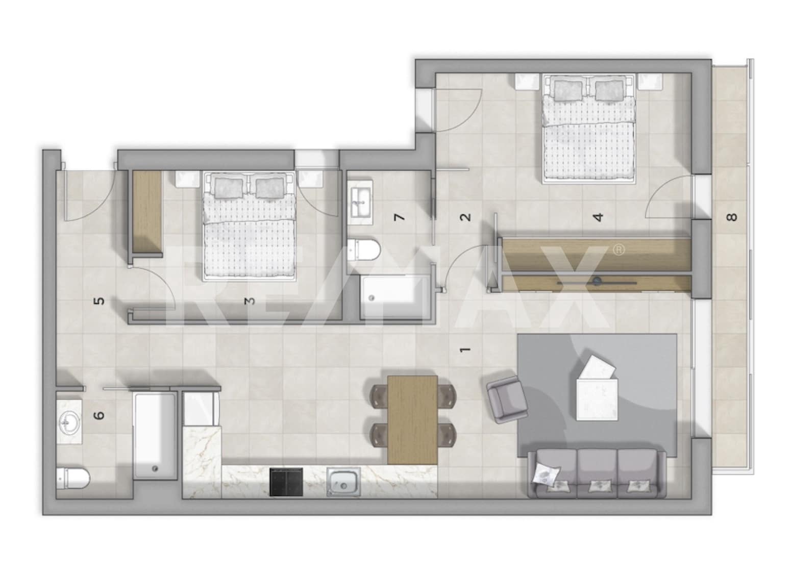 Piso de 2 habitaciones en Santa Eulalia / Santa Eularia en venta con piscina garaje - 649.000 € (Ref: 9796080)