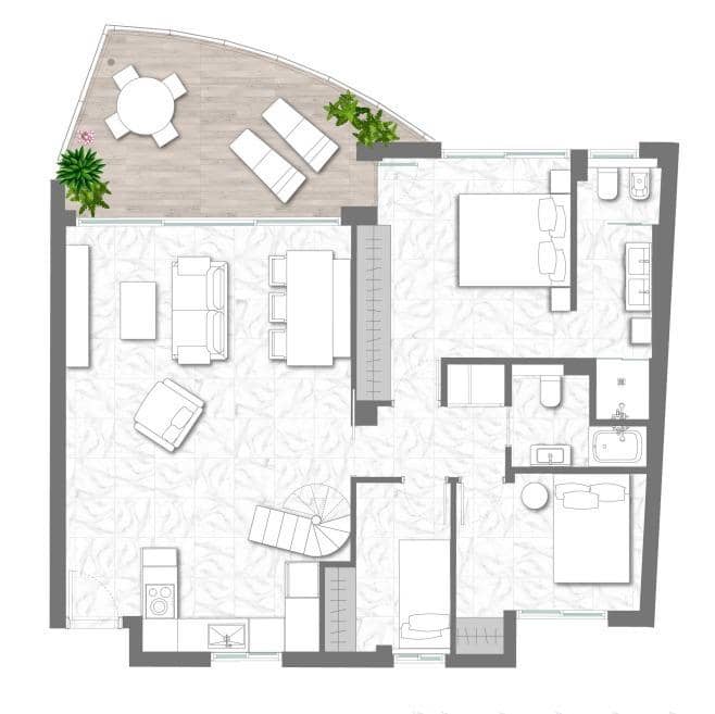 Ático de 3 habitaciones en San Jose / Sant Josep de Sa Talaia en venta con piscina garaje - 786.000 € (Ref: 9998818)