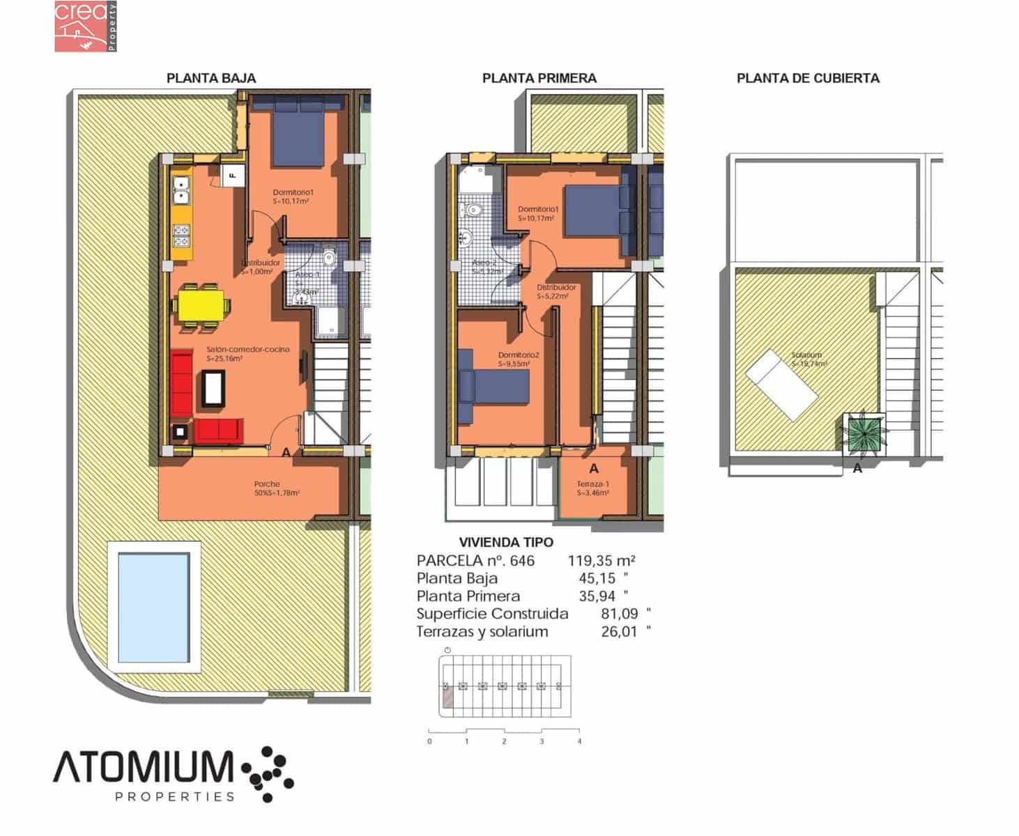 3 soveværelse Rækkehus til salg i Villamartin med swimmingpool - € 314.000 (Ref: 7923921)