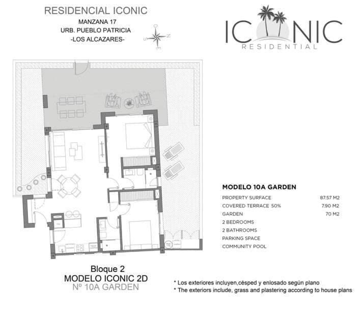 2 makuuhuone Huoneisto myytävänä paikassa Los Narejos mukana 
autotalli - 365 000 € (Ref: 9791212)