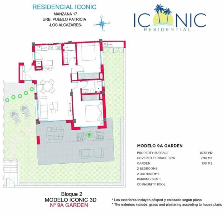 2 sovrum Lägenhet till salu i Los Alcazares med garage - 339 000 € (Ref: 9791216)
