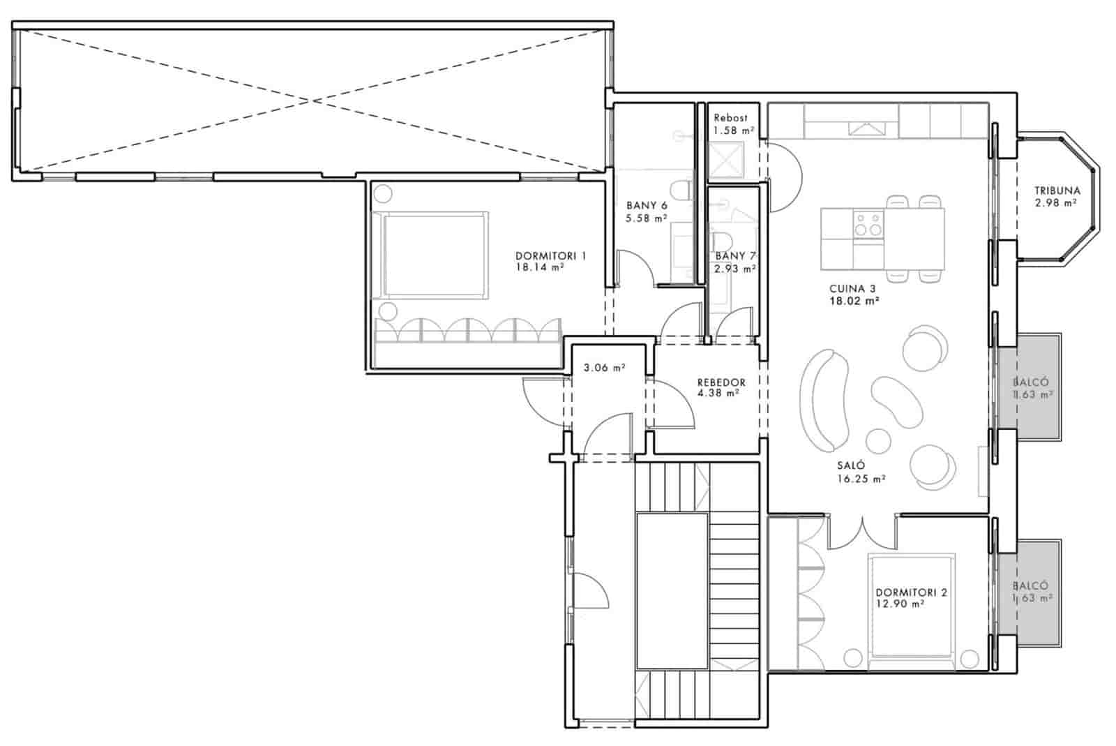 2 sovrum Lägenhet till salu i Barcelona stad - 870 000 € (Ref: 9875618)