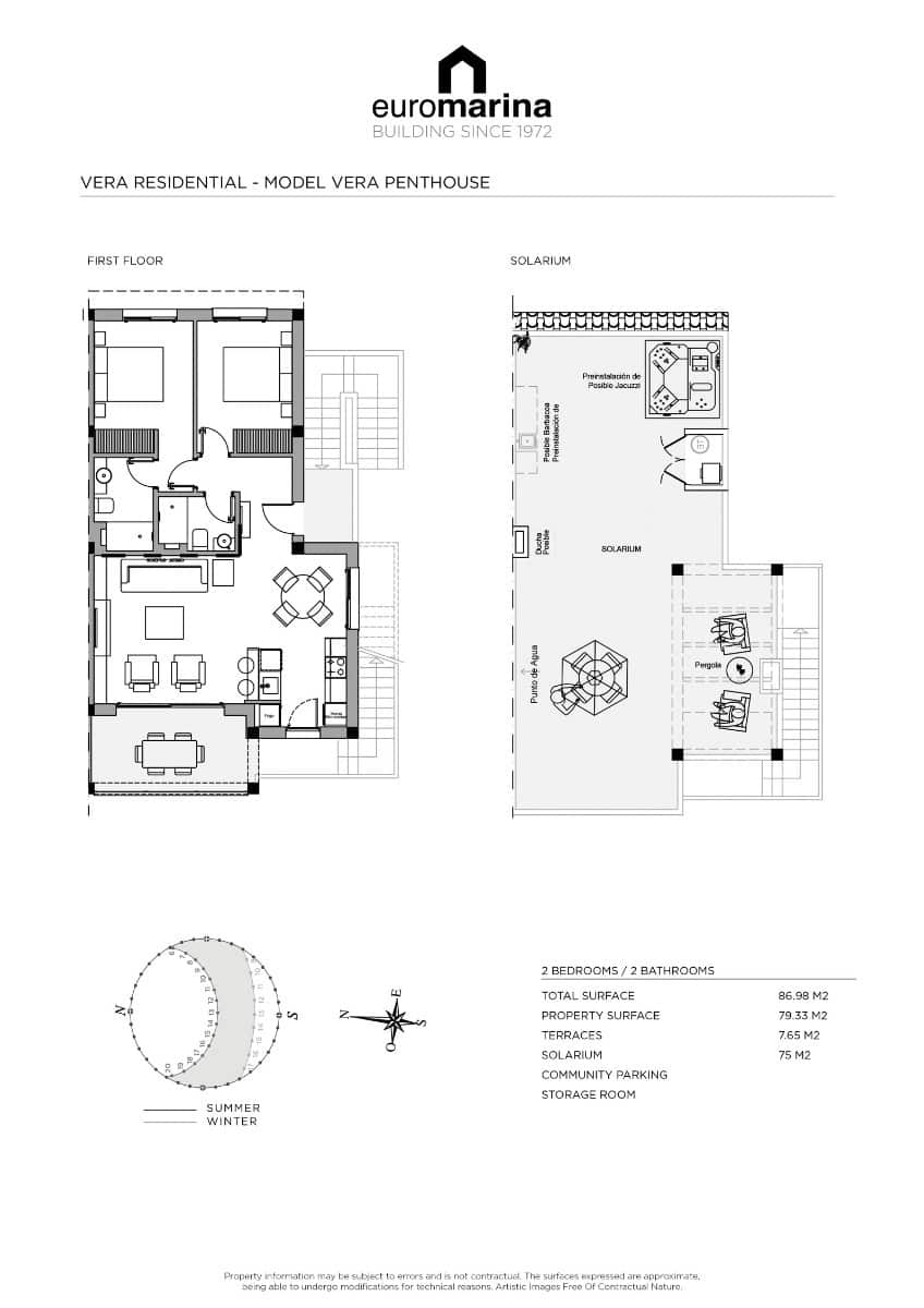 2 bedroom Apartment for sale in Dona Pepa with pool garage - € 298,000 (Ref: 7369035)