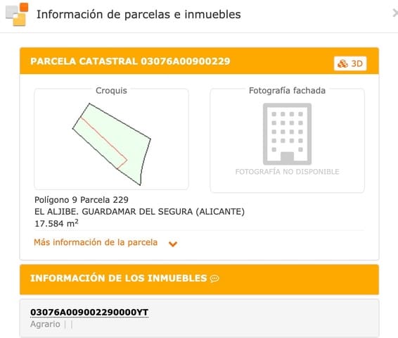 Ubebygd land til salgs i Guardamar Playa, Guardamar del Segura - € 360 000 (Ref: 9552426)