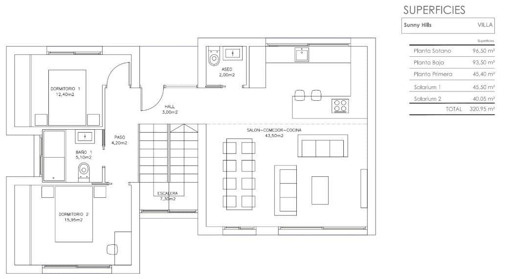 3 sypialnia Willa na sprzedaż w Finestrat z basenem - 859 000 € (Ref: 9912198)