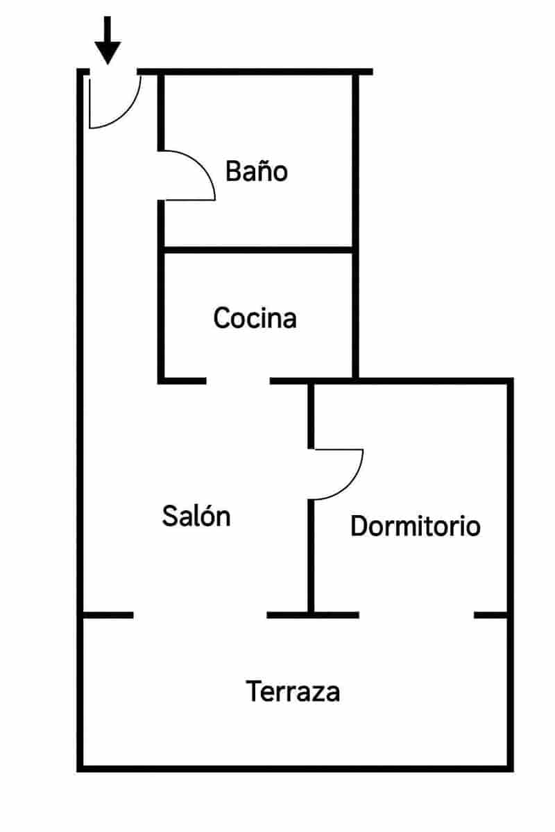 1 sypialnia Penthouse na sprzedaż w Torrevieja z garażem - 134 900 € (Ref: 9403287)