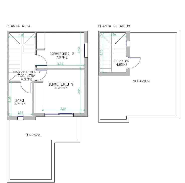 3 quarto Moradia em Banda para venda em Los Altos com piscina - 219 000 € (Ref: 9721888)