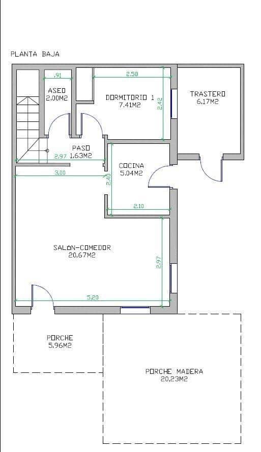 3 quarto Moradia em Banda para venda em Los Altos com piscina - 219 000 € (Ref: 9721888)