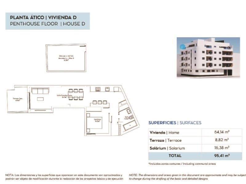 1 quarto Penthouse para venda em Torrevieja - 229 000 € (Ref: 10008872)