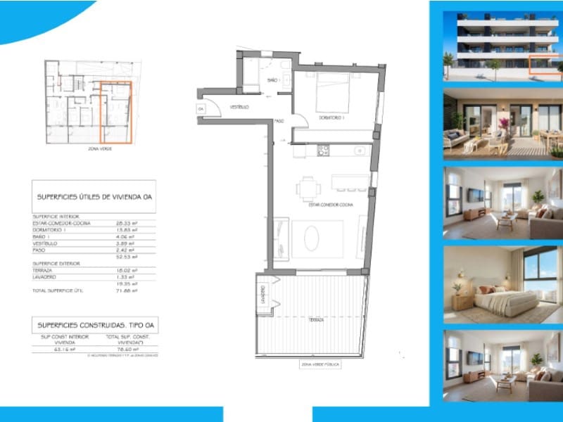 1 bedroom Apartment for sale in Benijofar with pool - € 249,900 (Ref: 10044972)