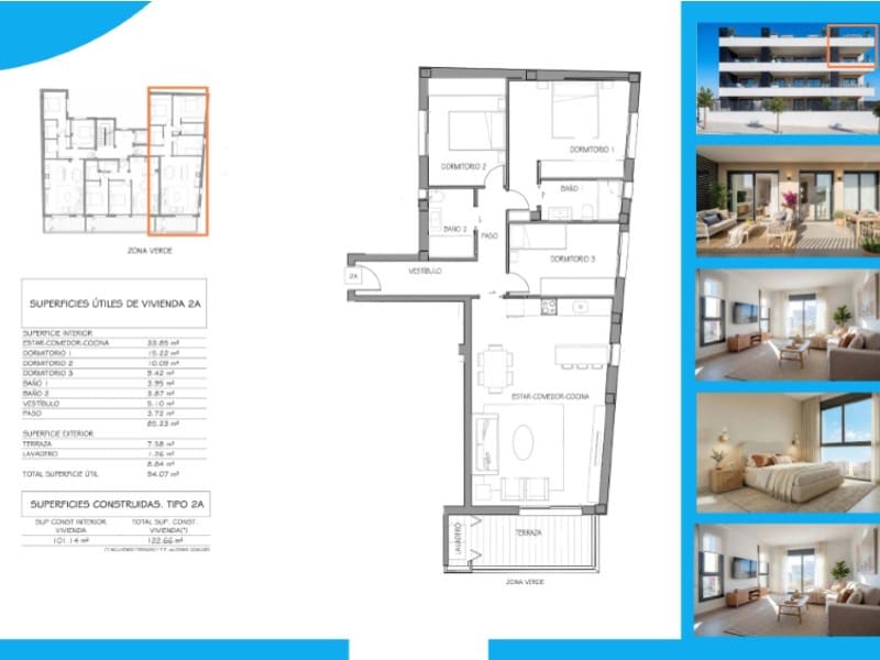 3 quarto Penthouse para venda em Benijofar com piscina - 396 900 € (Ref: 10044975)