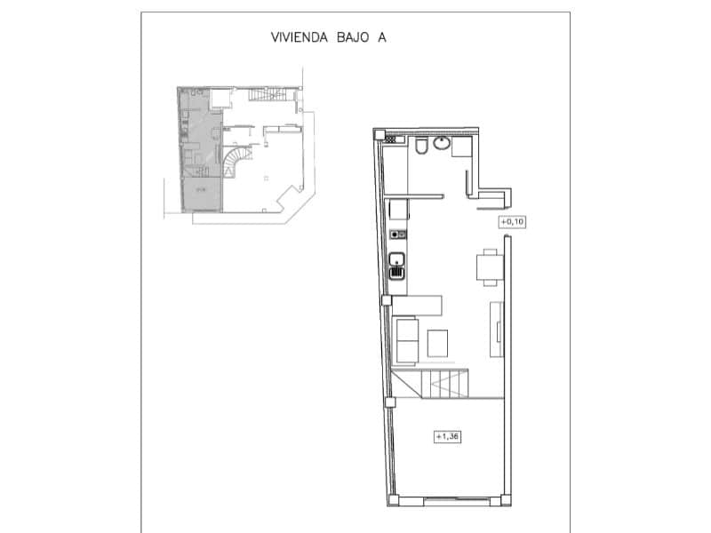 Leilighet til salgs i Guardamar del Segura med svømmebasseng - € 149 500 (Ref: 10124306)