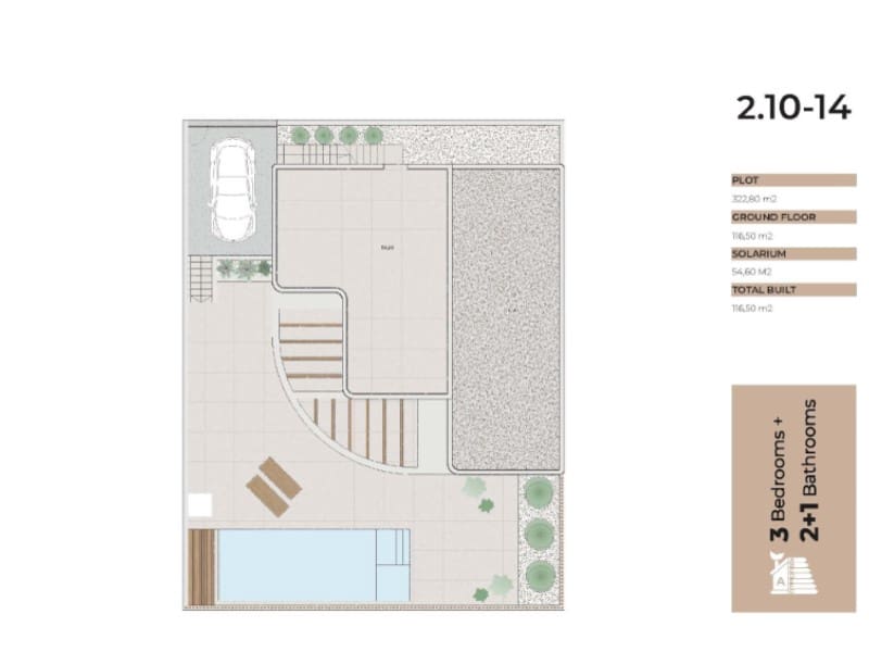 Chalet de 3 habitaciones en Los Montesinos en venta con piscina - 650.000 € (Ref: 10124329)