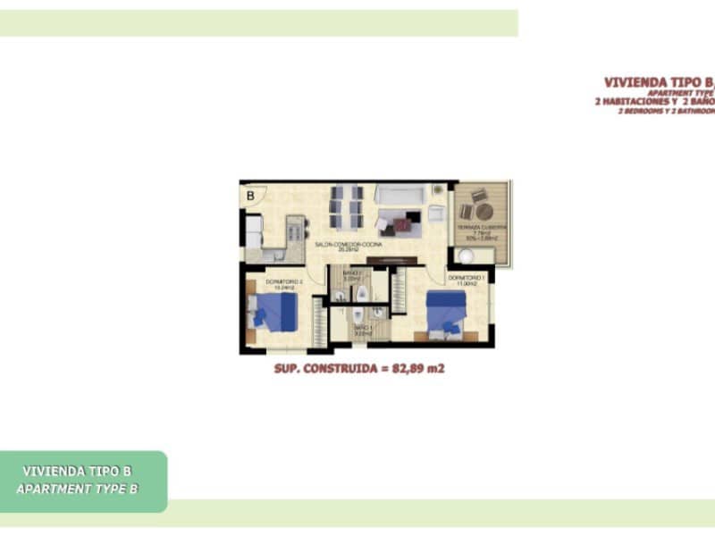 2 soveværelse Lejlighed til salg i Torrevieja med swimmingpool garage - € 269.000 (Ref: 10171245)