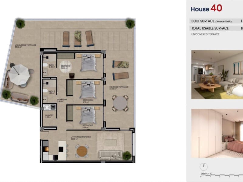 Ático de 3 habitaciones en Guardamar del Segura en venta con piscina garaje - 499.000 € (Ref: 10180465)