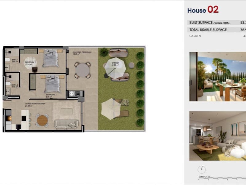 Apartamento de 2 habitaciones en Guardamar del Segura en venta con piscina garaje - 315.000 € (Ref: 10180467)