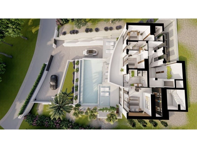 4 soveværelse Villa til salg i Altea la Vella med swimmingpool - € 2.090.000 (Ref: 7893831)